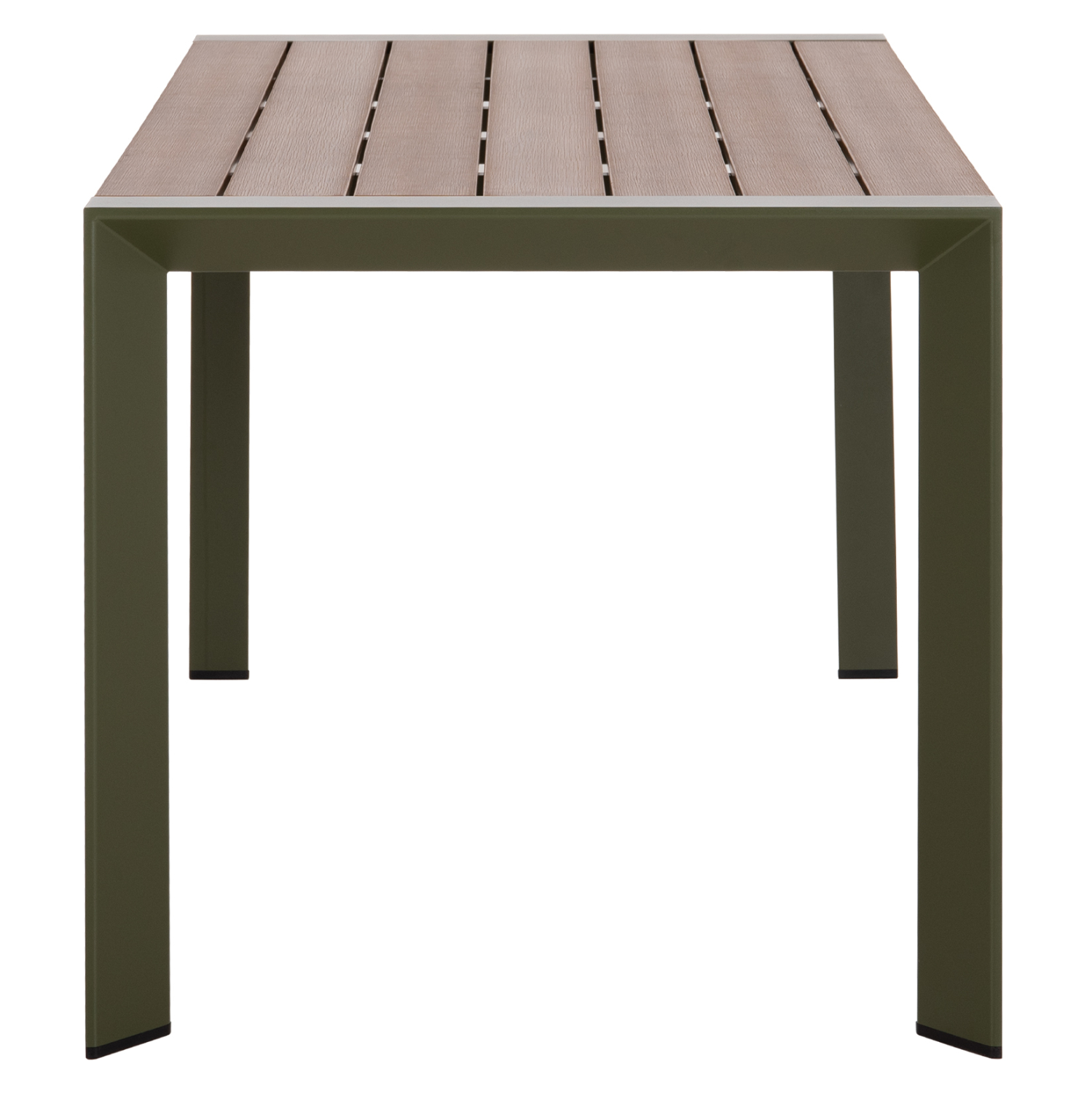ΤΡΑΠΕΖΙ ΕΞΩΤ.ΧΩΡΟΥ FB96059.07 ΑΛΟΥΜΙΝΙΟ ΣE OLIVE GREEN & POLYWOOD 160X80Χ75Υεκ. - Image 5