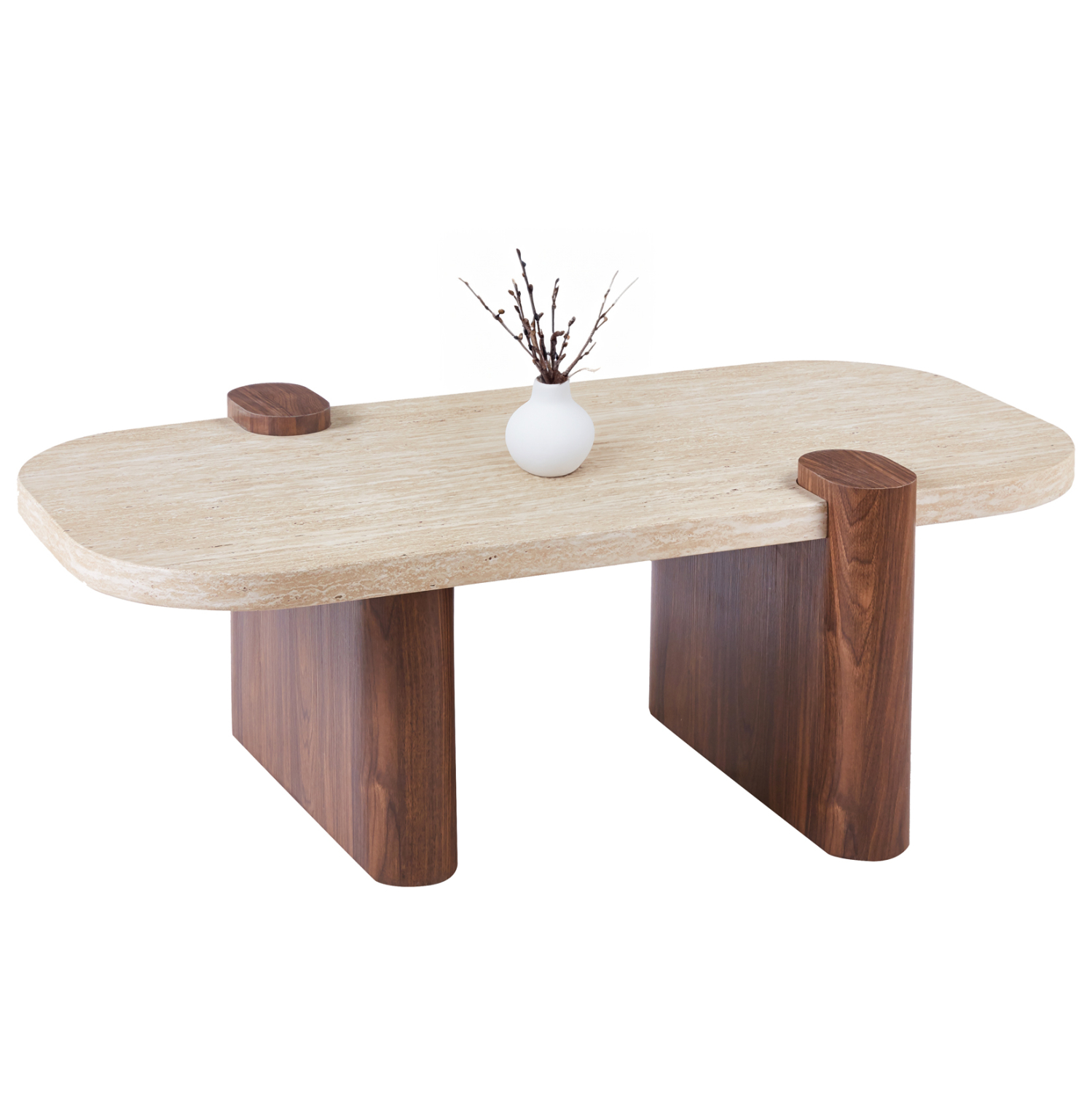 ΤΡΑΠΕΖΙ ΣΑΛΟΝΙΟΥ FB918435 MDF TOP ΟΨΗ ΤΡΑΒΕΡΤΙΝΑΣ-MDF ΠΟΔΙΑ ΚΑΡΥΔΙ 120x60x40Υεκ