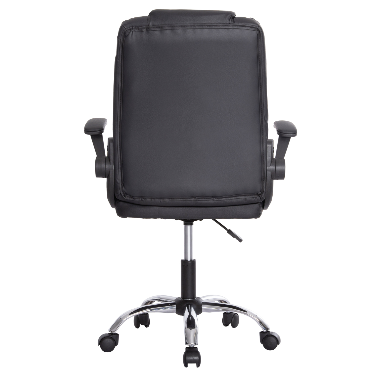 ΚΑΡΕΚΛΑ ΓΡΑΦΕΙΟΥ FB91201 ΜΑΥΡO PVC--ΒΑΣΗ ΧΡΩΜΙΟΥ 66x61x105Υεκ. - Image 6