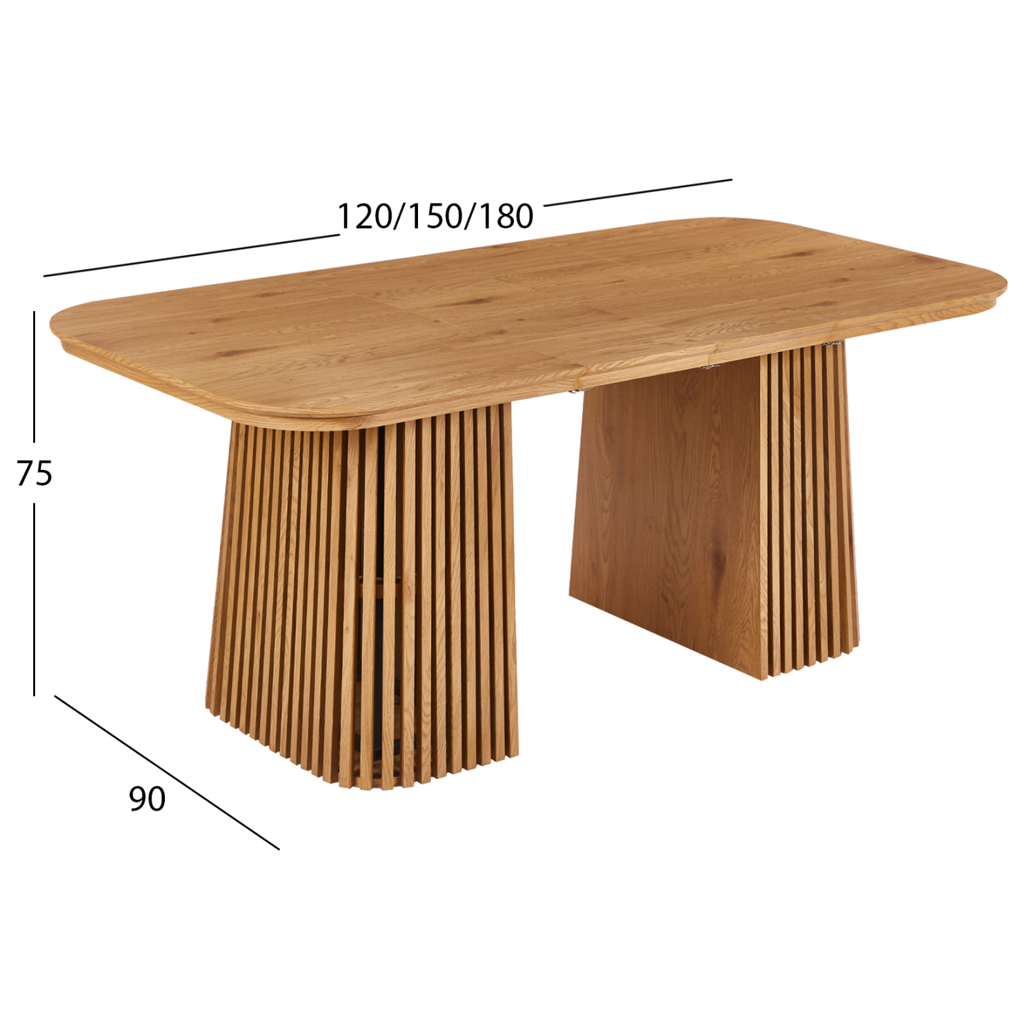 ΣΕΤ ΤΡΑΠΕΖΑΡΙΑΣ 7ΤΜΧ ΕΠΕΚΤΕΙΝΟΜΕΝΟ FB912107.02 MDF--ΥΦΑΣΜΑ ΜΠΕΖ - Image 4
