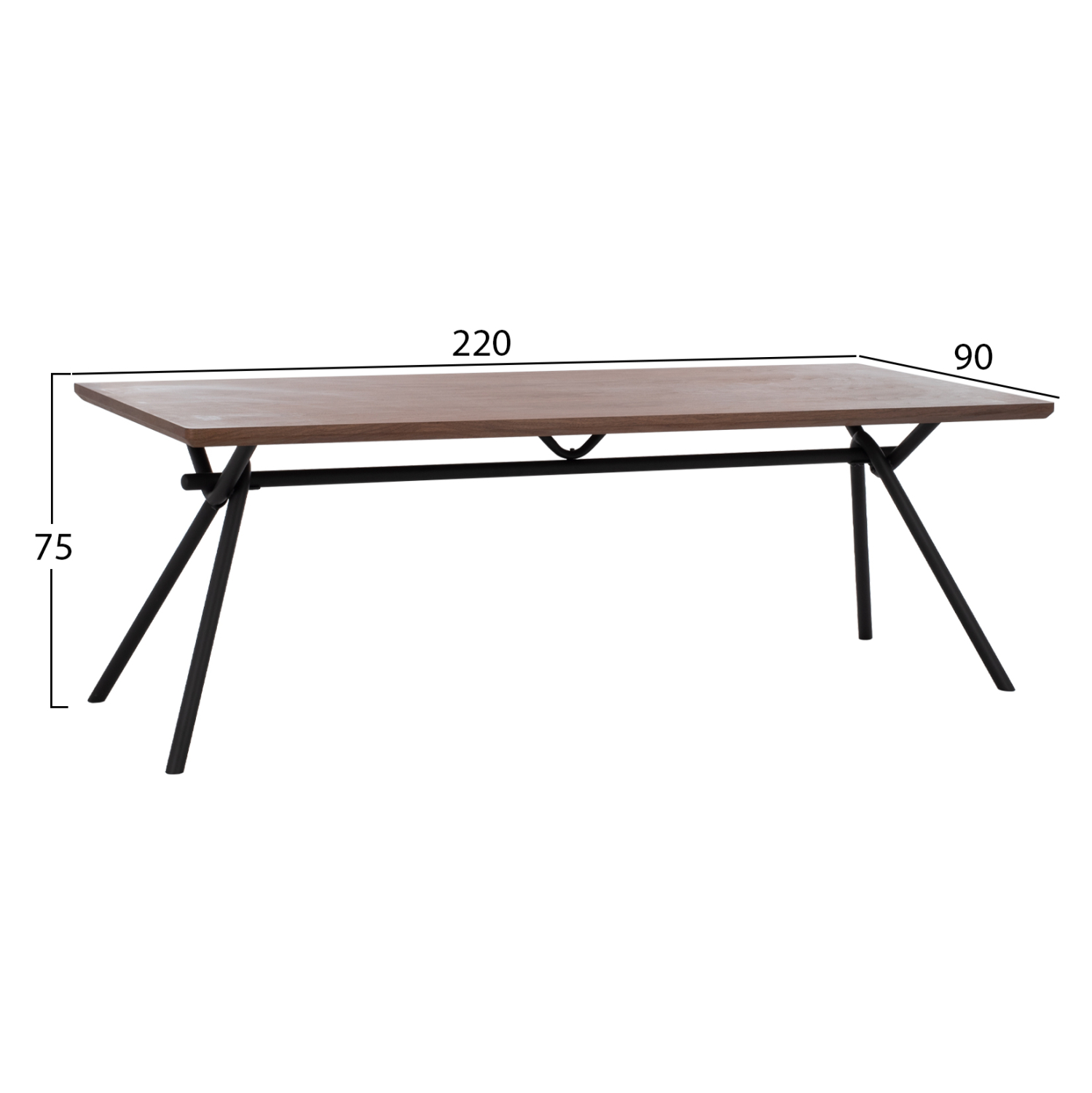 ΣΕΤ ΤΡΑΠΕΖΑΡΙΑΣ 7ΤΜΧ FB910957.03 MDF TOP--ΥΦΑΣΜΑ TAUPE & ΜΕΤΑΛ.ΠΟΔΙΑ - Image 2