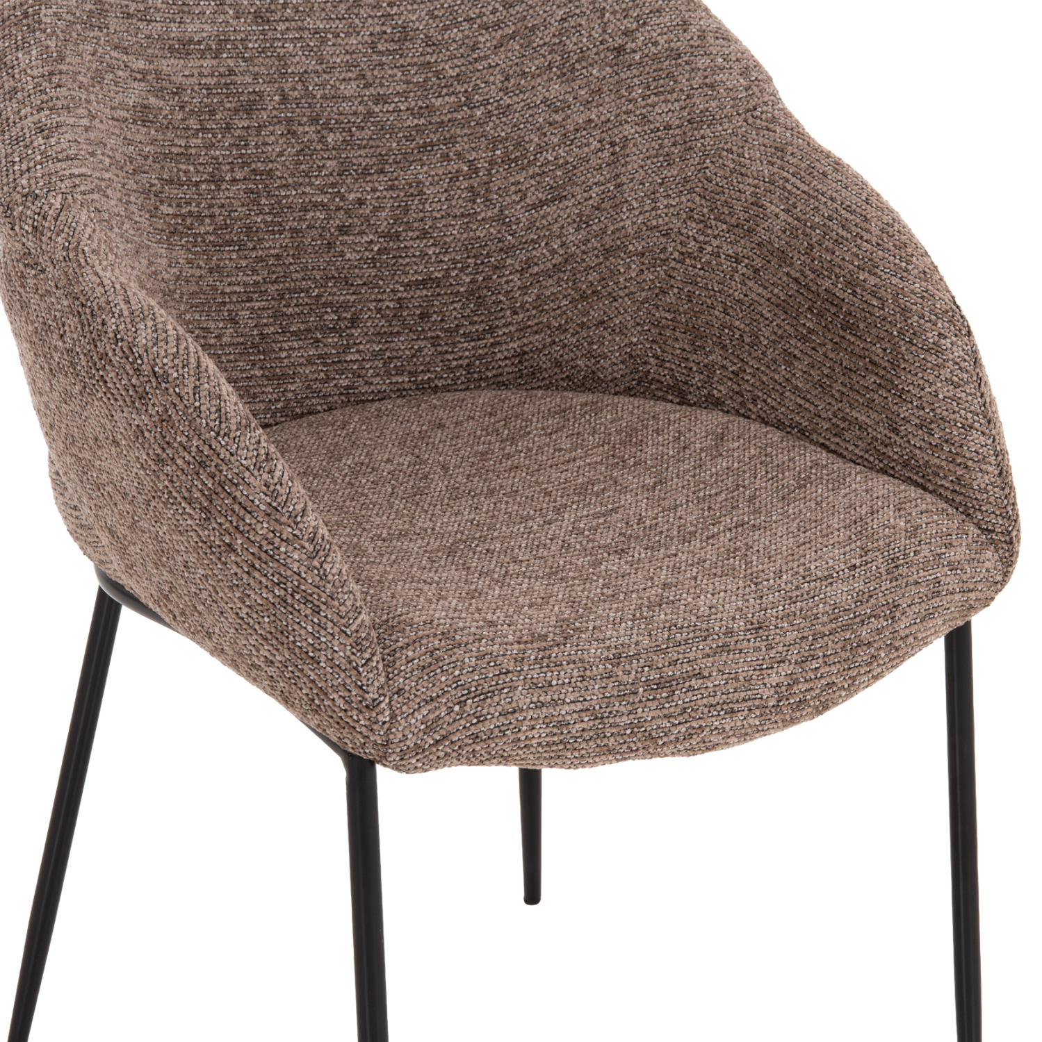 ΣΕΤ ΤΡΑΠΕΖΑΡΙΑΣ 7ΤΜΧ FB910957.03 MDF TOP--ΥΦΑΣΜΑ TAUPE & ΜΕΤΑΛ.ΠΟΔΙΑ - Image 6