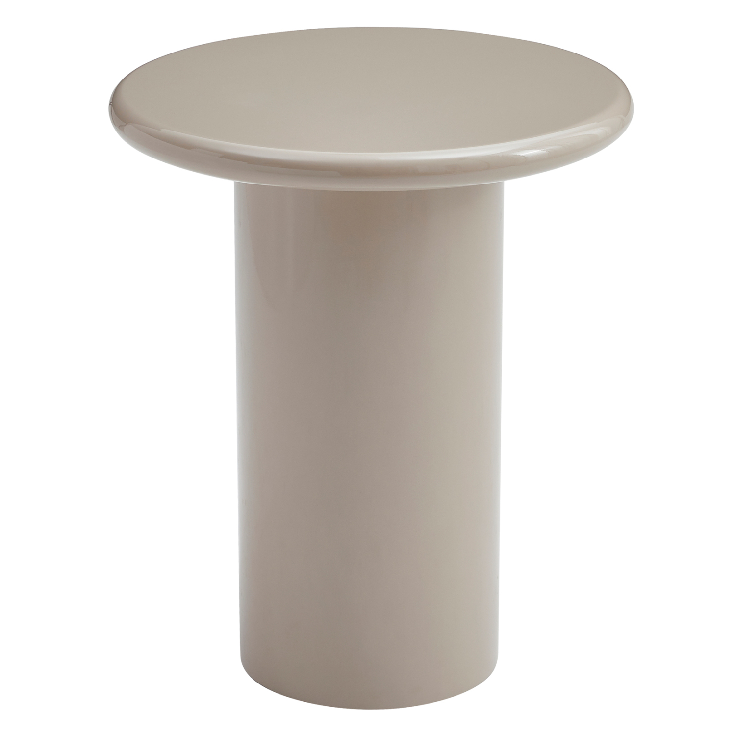 ΒΟΗΘΗΤΙΚΟ ΤΡΑΠΕΖΑΚΙ FB918455.05 MDF ΣΕ GLOSSY TAUPE Φ50x59Υεκ