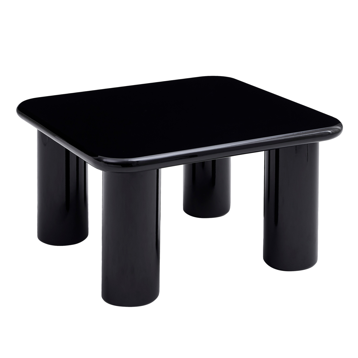 ΤΡΑΠΕΖΙ ΣΑΛΟΝΙΟΥ FB918453.02 MDF ΣΕ GLOSSY ΜΑΥΡΟ 80x80x45Υεκ