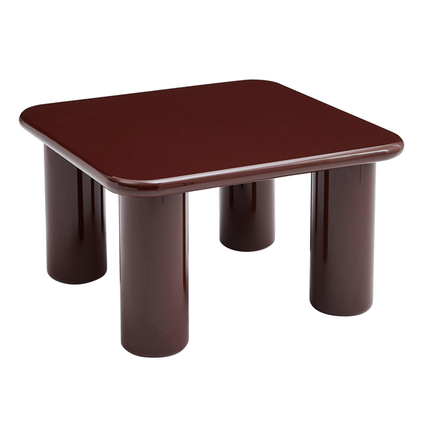 ΤΡΑΠΕΖΙ ΣΑΛΟΝΙΟΥ FB918453.06 MDF ΣΕ GLOSSY ΚΟΚΚΙΝΟ 80x80x45Υεκ