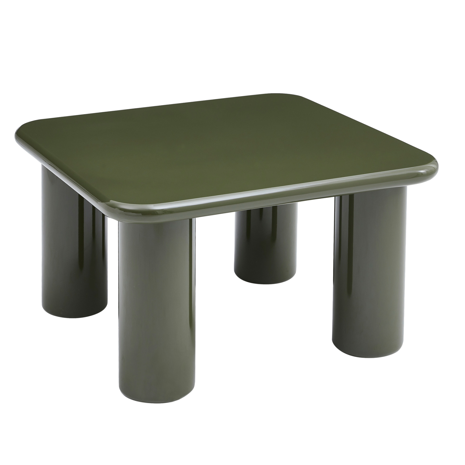 ΤΡΑΠΕΖΙ ΣΑΛΟΝΙΟΥ FB918453.07 MDF ΣΕ GLOSSY ΠΡΑΣΙΝΟ 80x80x45Υεκ